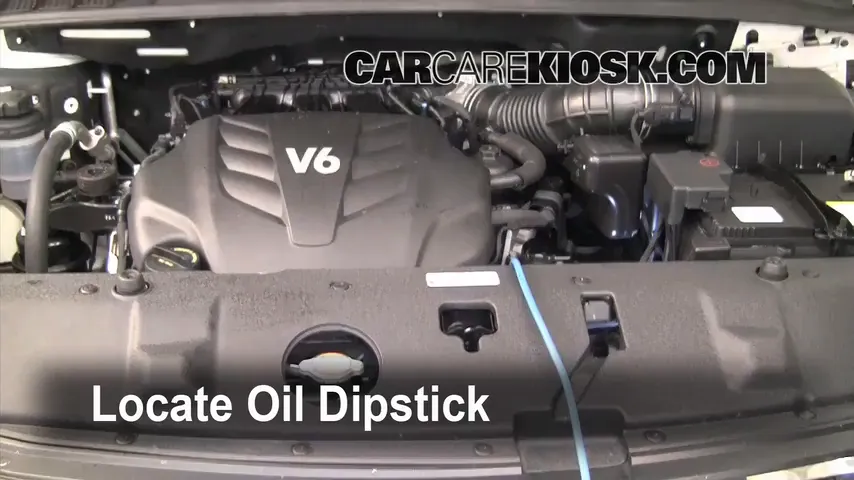2010 Kia Sedona LX 3.8L V6 Oil Check Oil Level